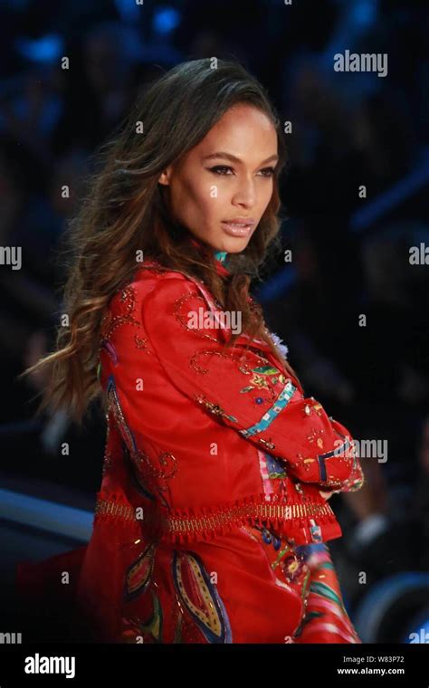 Puerto Rican model Joan Smalls displays a new creation during the 2016 ...