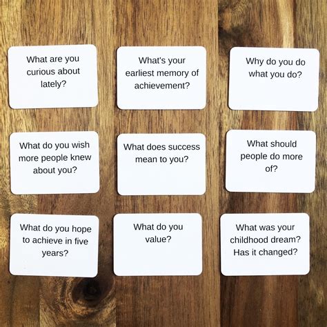 Big talk question card game – Artofit
