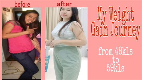 MY WEIGHT GAIN JOURNEY IN SLIDESHOW - YouTube