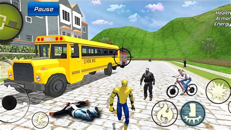 Spider Rope Hero Gangstar Vegas Crime City Simulator New Driving Bus ...