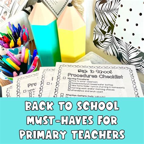 5 Back to School Must-Haves for Primary Teachers - The First Grade Creative