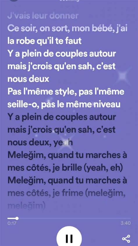 dadju ft soolking-melegim | Texte de chanson, Paroles de chansons ...