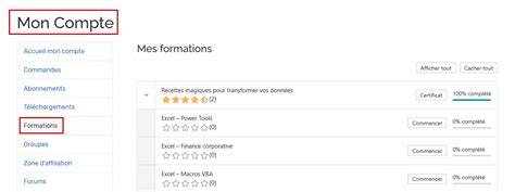 Formation Excel – Modélisation financière de niveau 3 - Avancé