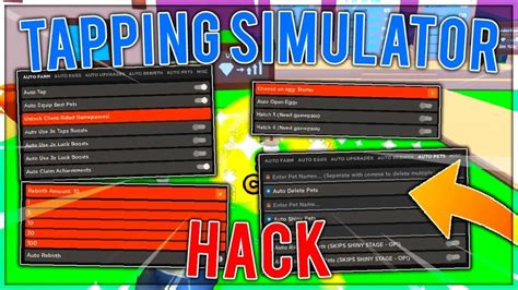 Tapping Simulator Script Hack GUI: Auto Farm, Dupe Pets, Auto Rebirth ...