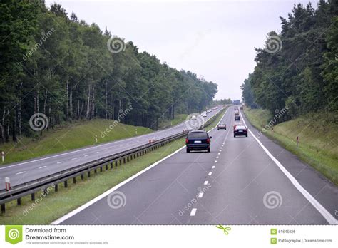 Driving on a highway stock photo. Image of asphalt, fast - 61645826