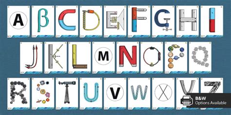 Physics Alphabet Display Lettering (teacher made) - Twinkl