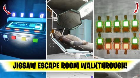 Fortnite JIGSAW ESCAPE ROOM Horror Escape Walkthrough Solutions | How ...