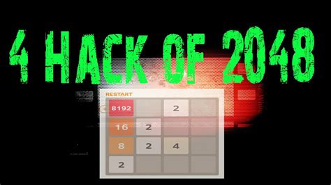 4 Hack of 2048 - YouTube
