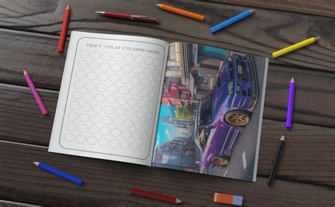 JDM Car Coloring Book: Japanese Cars Adult Coloring Book - 40 Images ...