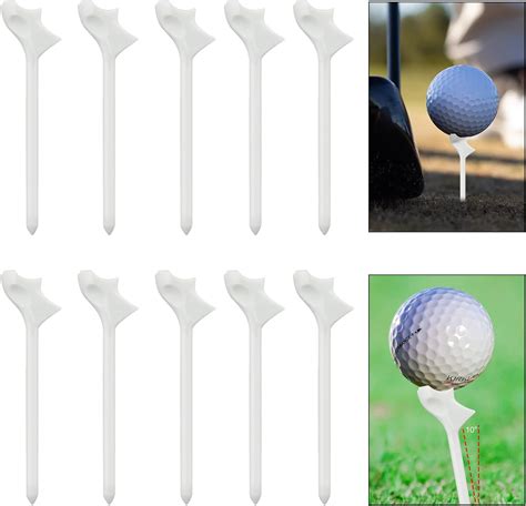 Pack of 10 golf tees, plastic golf simulator tees, inclined plug-in, 10 ...