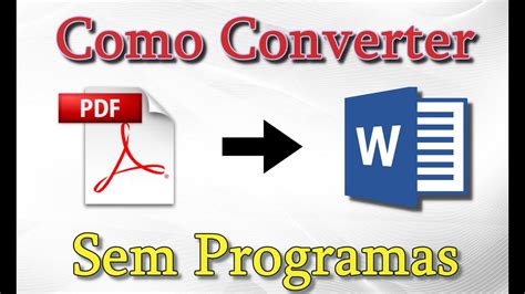 Como Converter PDF em WORD Editável