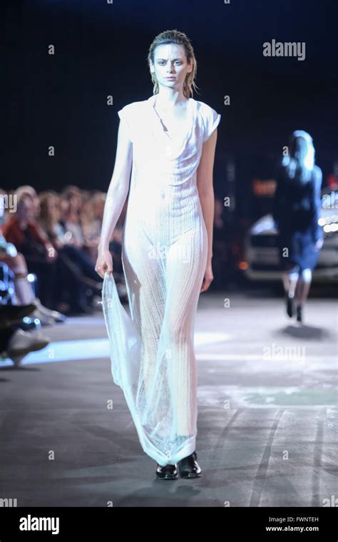 Whole body white lady female transparent dress hi-res stock photography ...