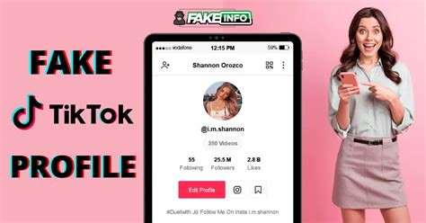 Fake Tiktok Profile Generator | FakeInfo.Net