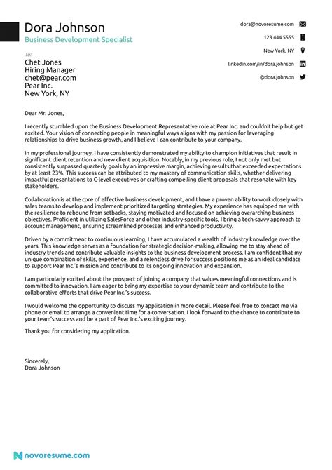 Business Cover Letter Example & How-To Guide in 2025