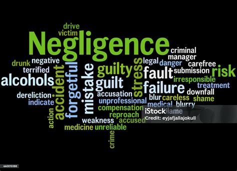 Negligence Word Cloud Concept 5 Stock Illustration - Download Image Now ...
