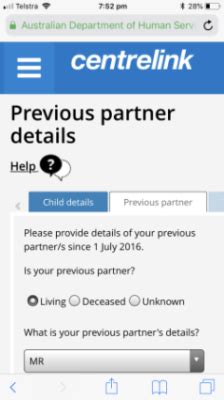Centrelink question - previous partner? | BabyCenter
