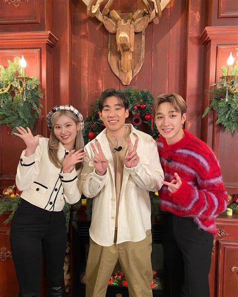 211225 bernardpark Instagram Update - Sana with Bernard Park and Stray ...