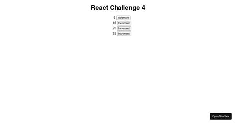 React challenge 4 - Codesandbox
