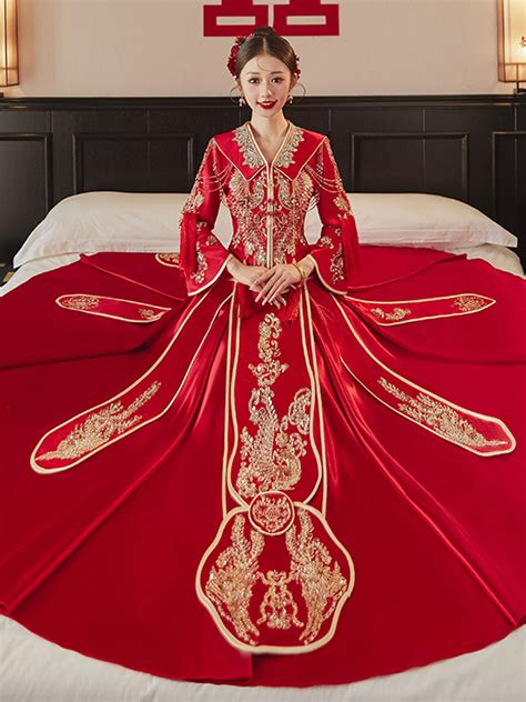 Elegant Traditional Chinese Wedding Dress Hong Kong - Fashion Hanfu