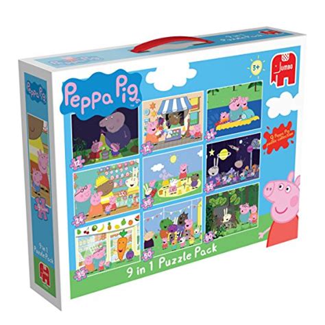 Peppa Pig 9-in-1 Jigsaw Puzzle Pack - Super Awesome Toys