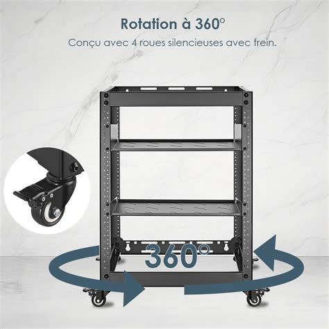 Rack de serveur de capacité 15U/12U avec roues pour équipement réseau ...