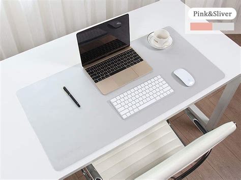 Large Desk Pad, Non-Slip PU Leather Desk Mouse Pad Waterproof Desk Pad ...