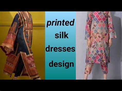 printed silk dresses design ideas/same print silk dresses design ideas ...