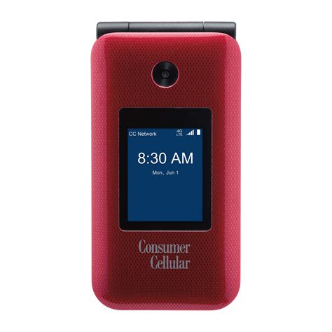 Consumer Cellular, Link II, 8GB, Red – Flip phone