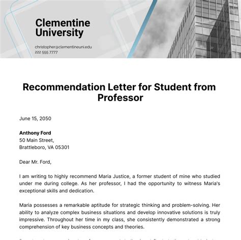 Free Recommendation Letter Templates, Editable and Printable