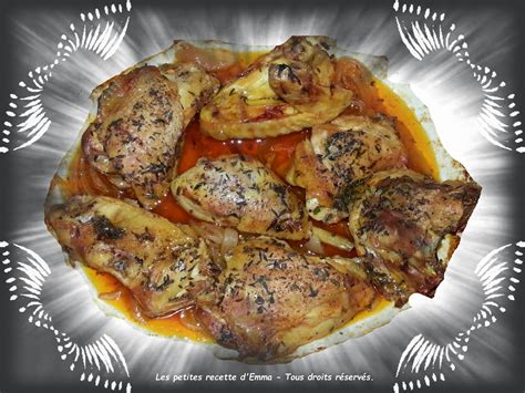 Les petites recettes d'Emma : Morceaux de poulet jaune rôtis au four