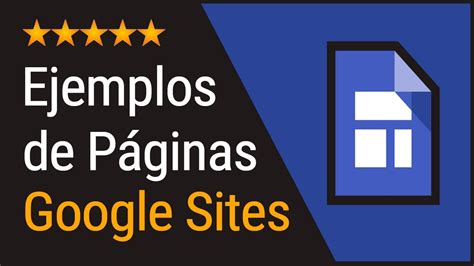 Ejemplos de Páginas Google Sites 🥇