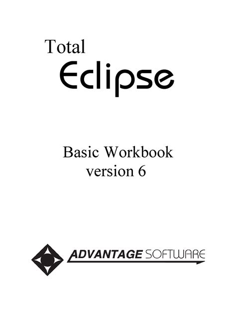 Eclipse 6 Basic Workbook | Advantage Software