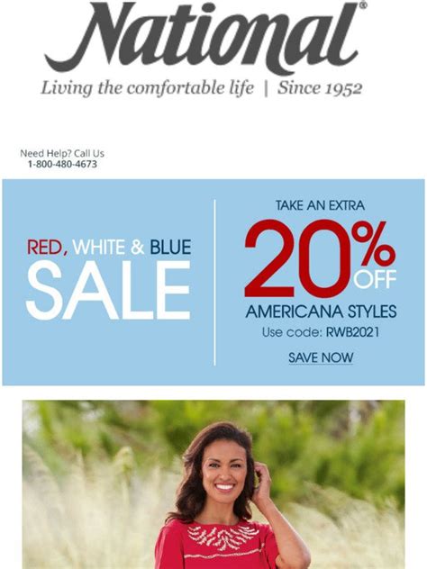 ShopNational: Take 20% OFF Red, White, & Blue Styles! | Milled