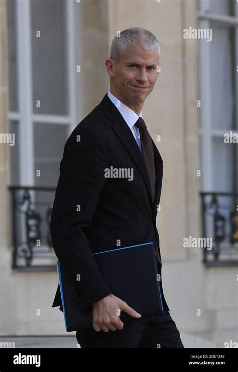 French Culture Minister Franck Riester leaves after the weekly cabinet ...