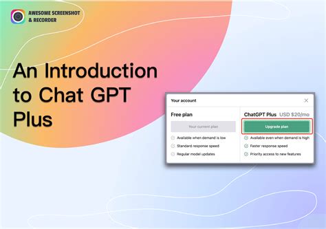 An Introduction to Chat GPT Plus