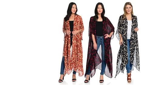 (ShopHQ) Today's Top Value: Harve Benard Abstract Printed Woven Open ...