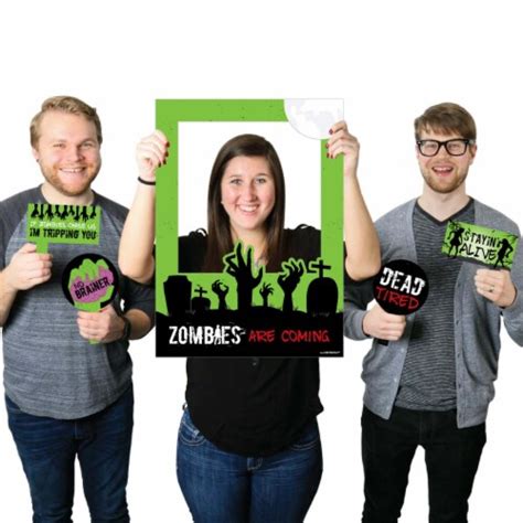 Big Dot of Happiness Zombie Zone Halloween & Birthday Party Photo Booth ...