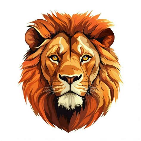 Lion 2d cartoon vector illustration on white background 30689201 Stock ...
