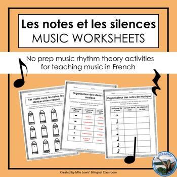 Music Theory Rhythm and Notes FRENCH Activity | TPT