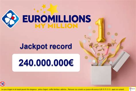 EuroMillions : 240 millions d'euros, la cagnotte sera historique ce ...