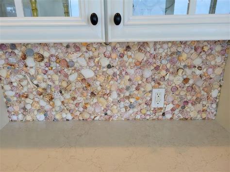 Coastal Decor, Shell Tiles, Fireplace Tiles, Sea Shells, Decorative ...