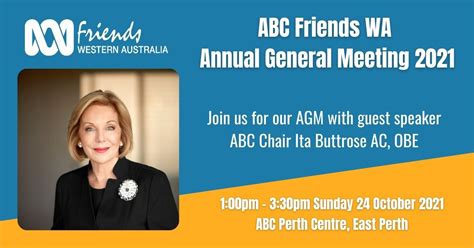 ABC Friends WA Annual General Meeting 2021 - ABC Friends National Inc.