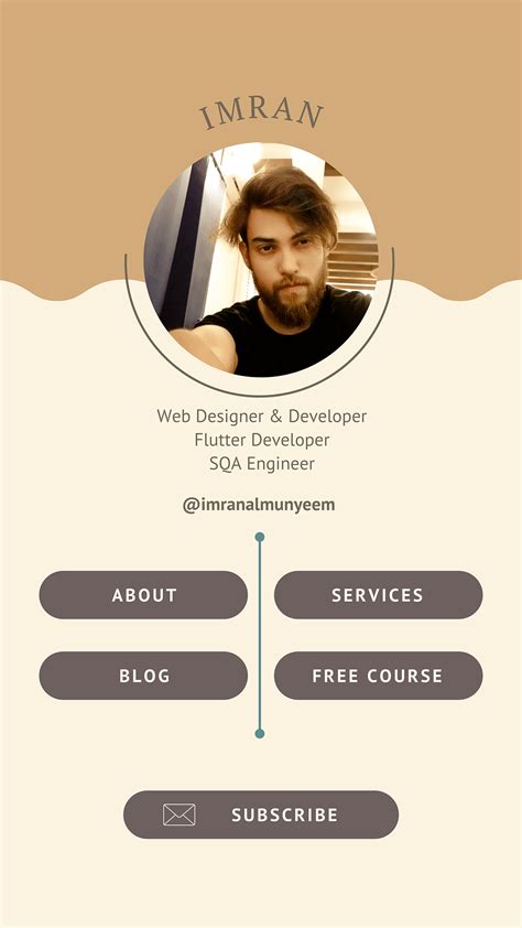 Bio Website UI on Behance