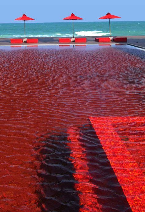 red pool (With images) | Outside pool, Beautiful getaways, Cool pools