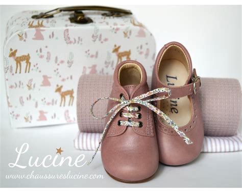 Chaussures Babies Charles IX Alice à boucle - cuir VIEUX ROSE ...