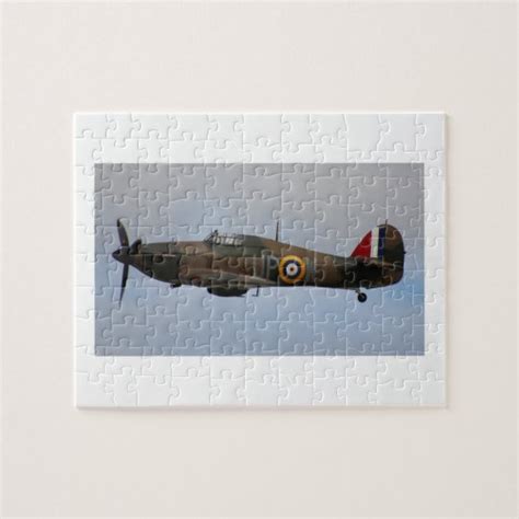 Hurricane Fighter aircraft WWII military plane Jigsaw Puzzle | Zazzle.com