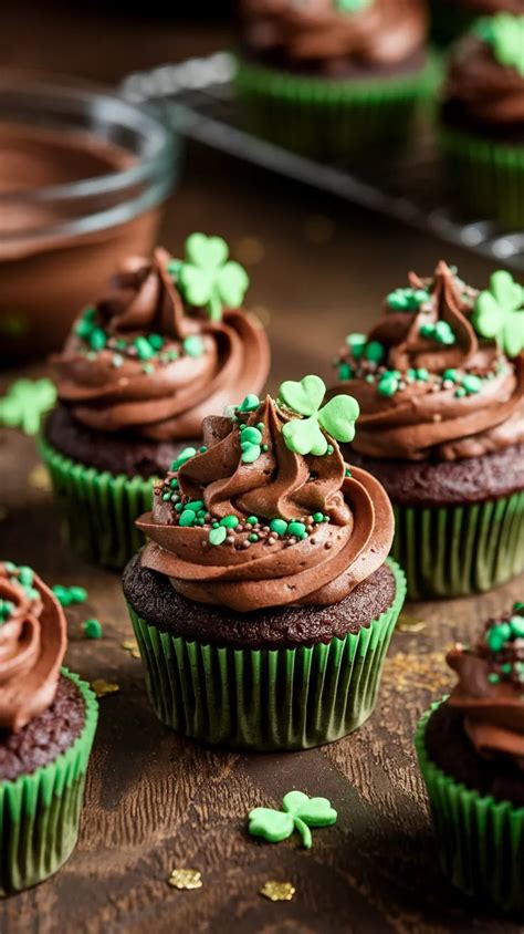 Mint Chocolate Cupcakes with Chocolate Frosting – A Yummy St. Patrick’s ...