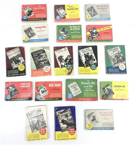 Lot - (18pc) Vintage Armed Services Edition Paperback