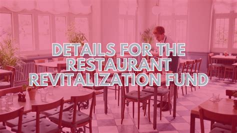 SBA announces details regarding Restaurant Revitalization Fund ...