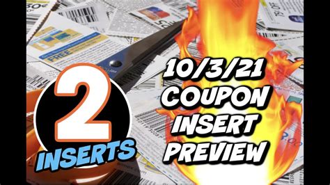 10/3/21 COUPON INSERT PREVIEW | 2 COUPON INSERTS THIS WEEK - YouTube
